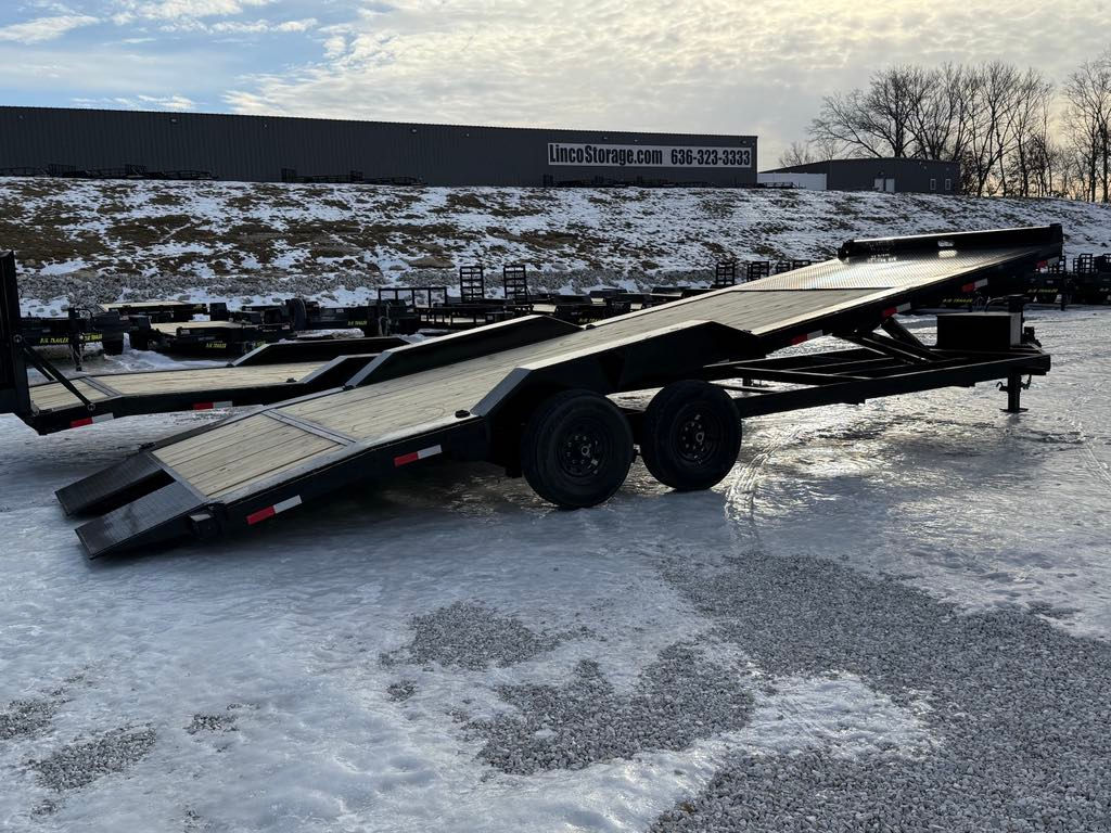 2026 B/R 102x24 Power Tilt Trailer, Drive Over Fenders, Wired for Winch, 16k GVW