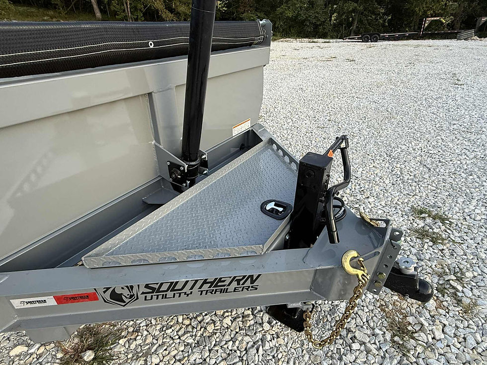 Thumbnail: 2026 SUT 7x14 Dump, 2' Sides, Telescope Lift, 14Ply Tires, Tarp, Ramps, 14k GVWR