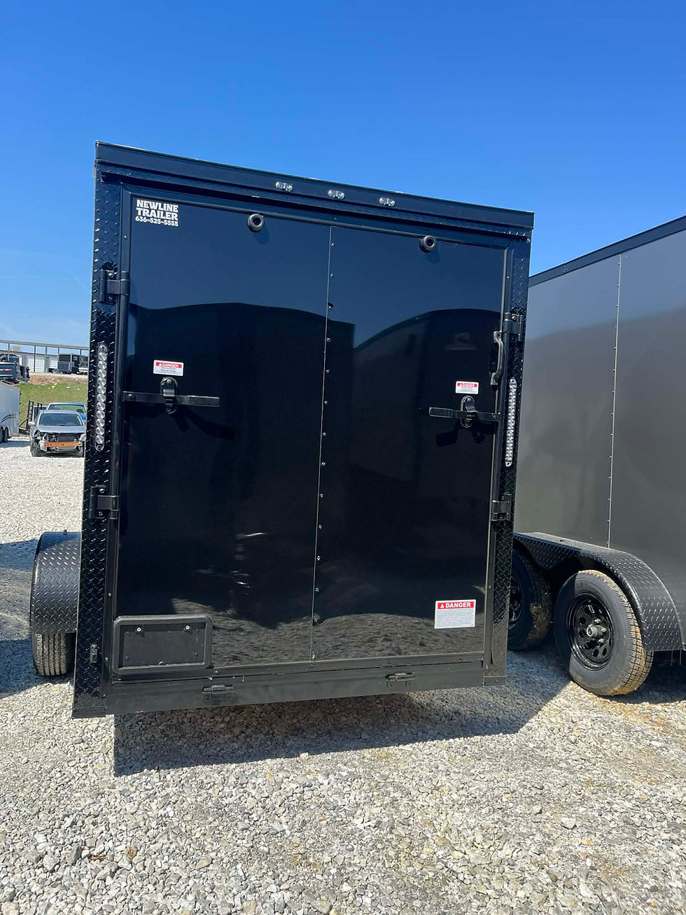 Thumbnail: 2026 Crew Cargo Trailer 6x12, Blackout, 6'3' Interior, 3500 GVWR, Ramp Door
