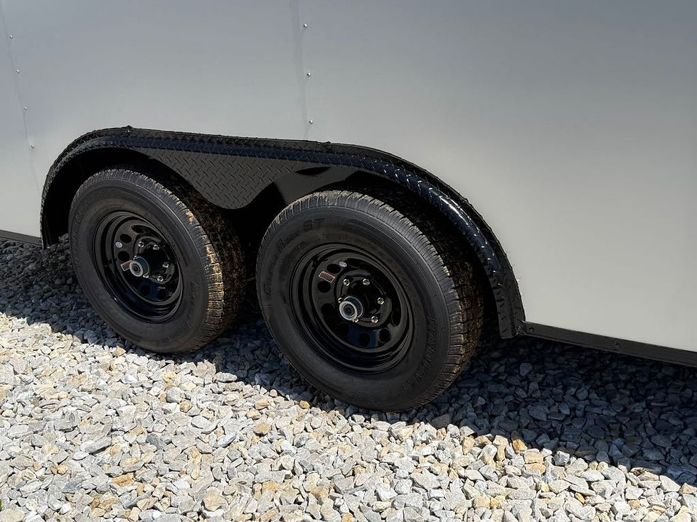 Thumbnail: 2026 Yellowstone 8.5x16 Cargo, Silver/Black, 7'Interior,.080 Polycor, 10k GVWR