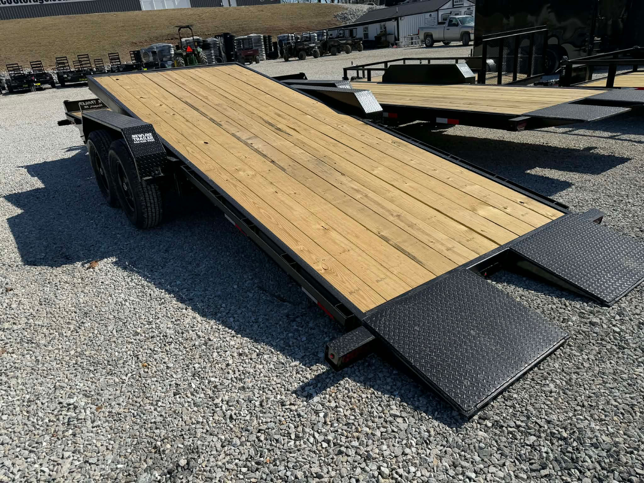 2026 B/R Flatbed Tilt 82x23, Removable Fenders, Tool Box, Winch Plate, 14k GVWR