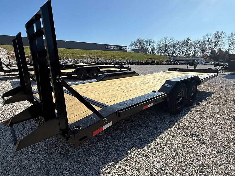 Thumbnail: 2026 B/R 102x24 Car Hauler Trailer, Drive Over Fenders, Stand Up Ramps, 14k GVWR