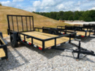 2026 Gorilla 76x12 Utility, Straight Deck, 4' Spring Loaded Gate, 3500 GVWR