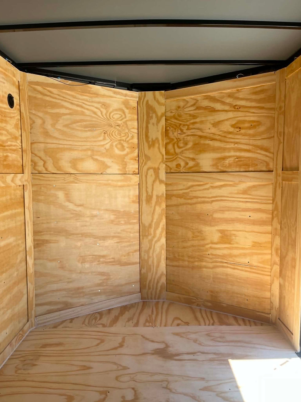 Thumbnail: 2026 Crew 7x14 Cargo Trailer, White/Black, 7' Interior, .080 Polycor, 7k GVWR