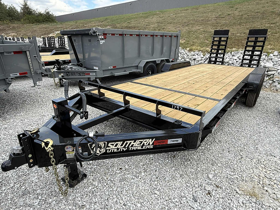 Thumbnail: 2026 SUT Equipment Trailer 84x22, Stand Up Ramps, 8" iBeam, 12k Jack, Pro-Grade