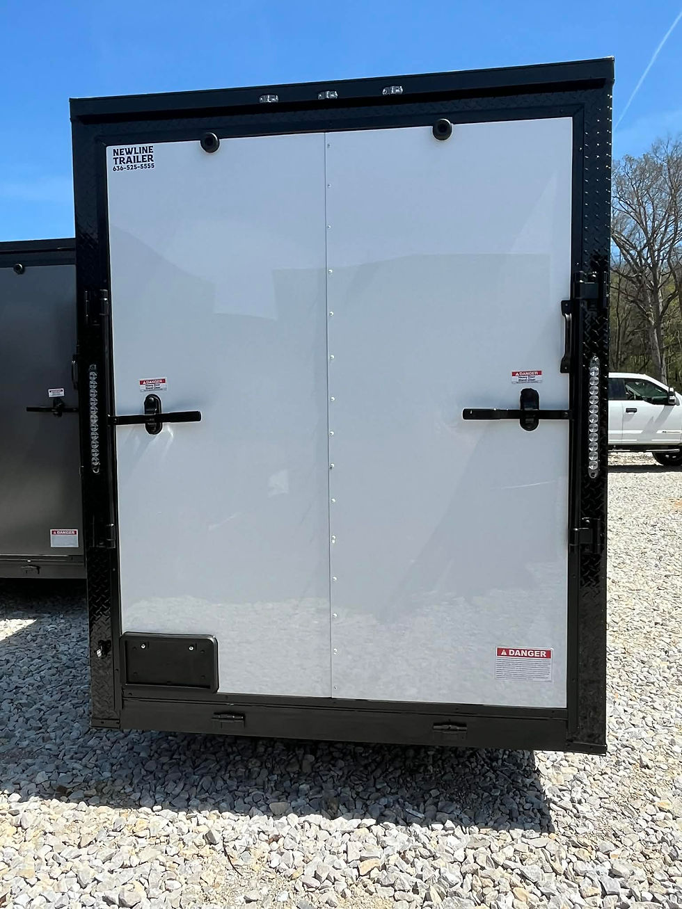 Thumbnail: 2026 Crew Cargo Trailer 6x12, White/ Black, 7' Interior, 3500 GVWR