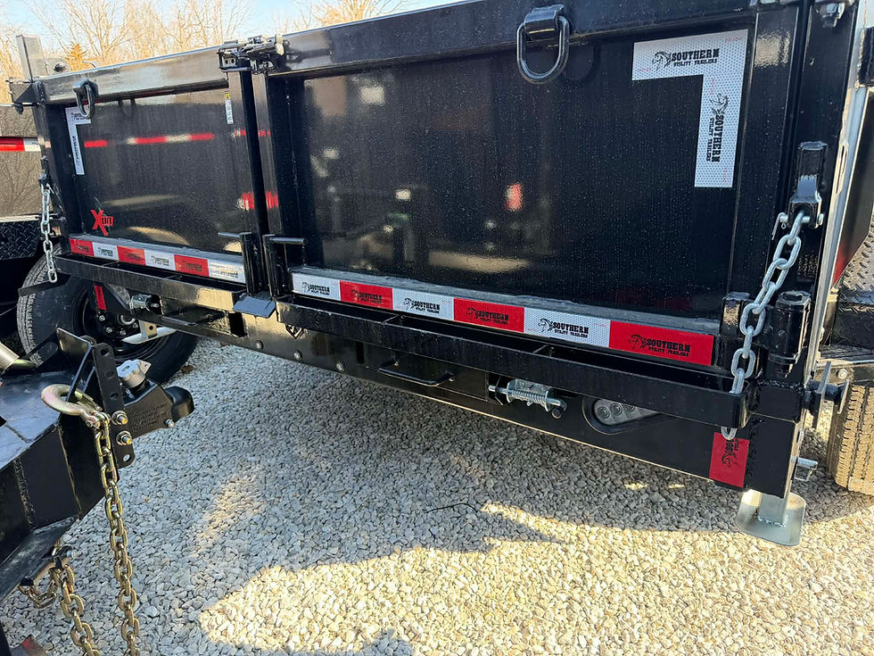 Thumbnail: 2026 SUT 7x14 Dump Trailer, 2' Sides, Scissor Lift, Tarp, Ramps, 14K GVWR