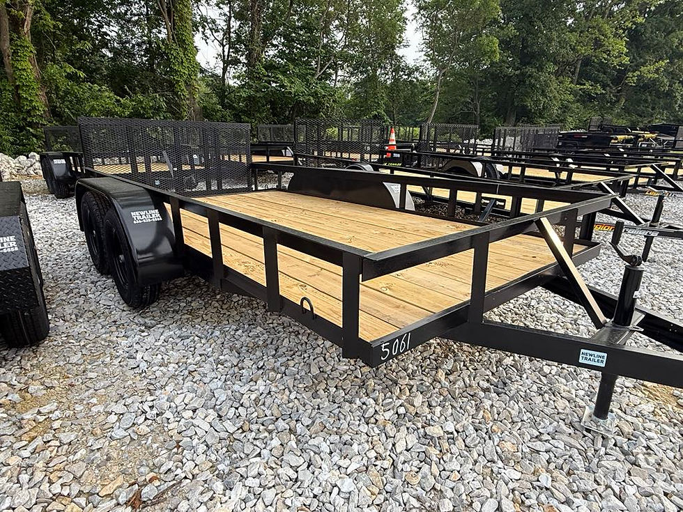 Thumbnail: 2026 L&O 76x14 Utility Trailer, 3' Gate, 2' Dovetail, 7k GVWR