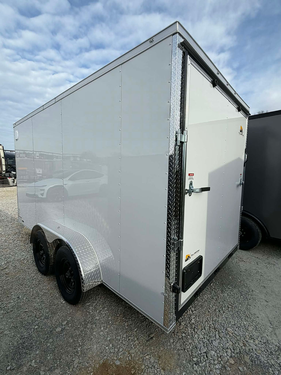 Thumbnail: 2026 Yellowstone 7x14 Cargo, White/Chrome, 7' Interior, .080 Polycor, 7k GVWR