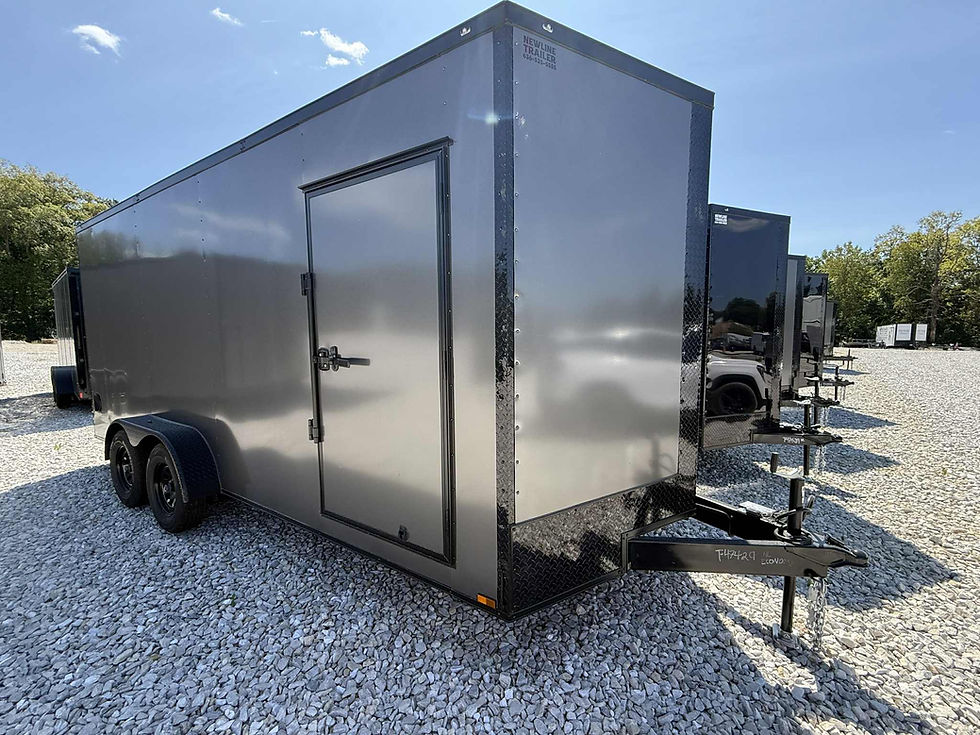 Thumbnail: 2026 Yellowstone 7x18 Cargo, Charcoal/Black, 7' Interior, .080 Polycor, 7k GVWR
