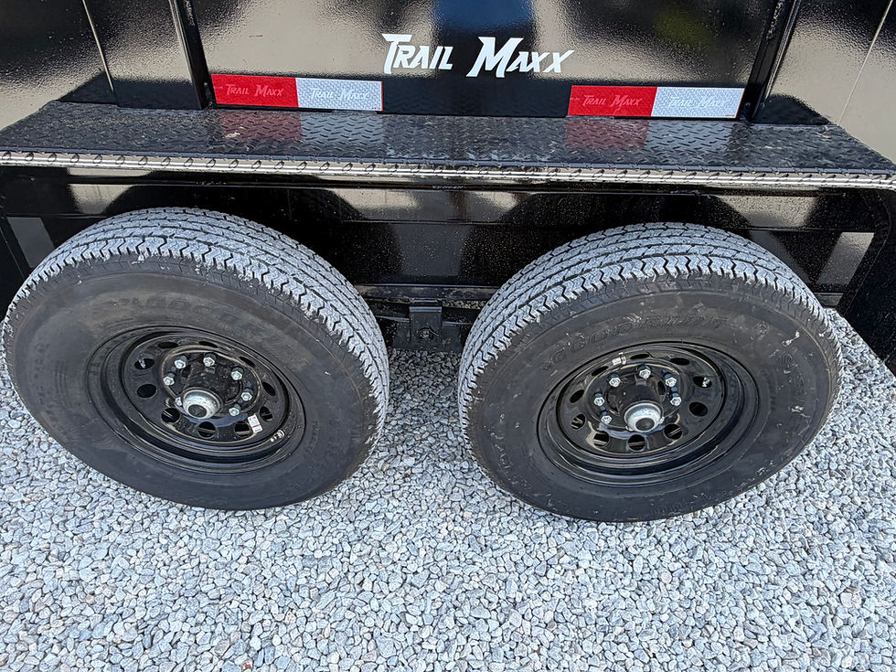 Thumbnail: 2026 Trailmaxx 7x16 Dump, 4' Sides, 12 Ton Telescope Lift,  10Ply Tires,14k GVWR