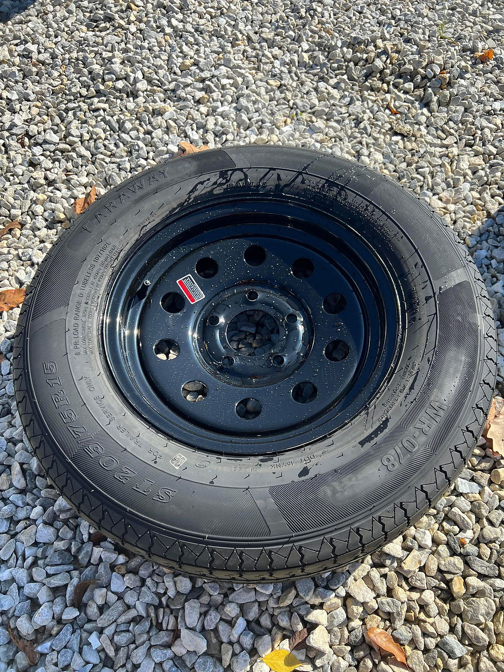 2022 New Black 5 Lug Caraway Balanced Radial Tires Newline Trailer