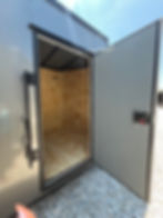Thumbnail: 2026 Crew 7x14 Cargo, Charcoal/Black, Spoiler, 7' Interior,.080 Polycor, 7k GVWR