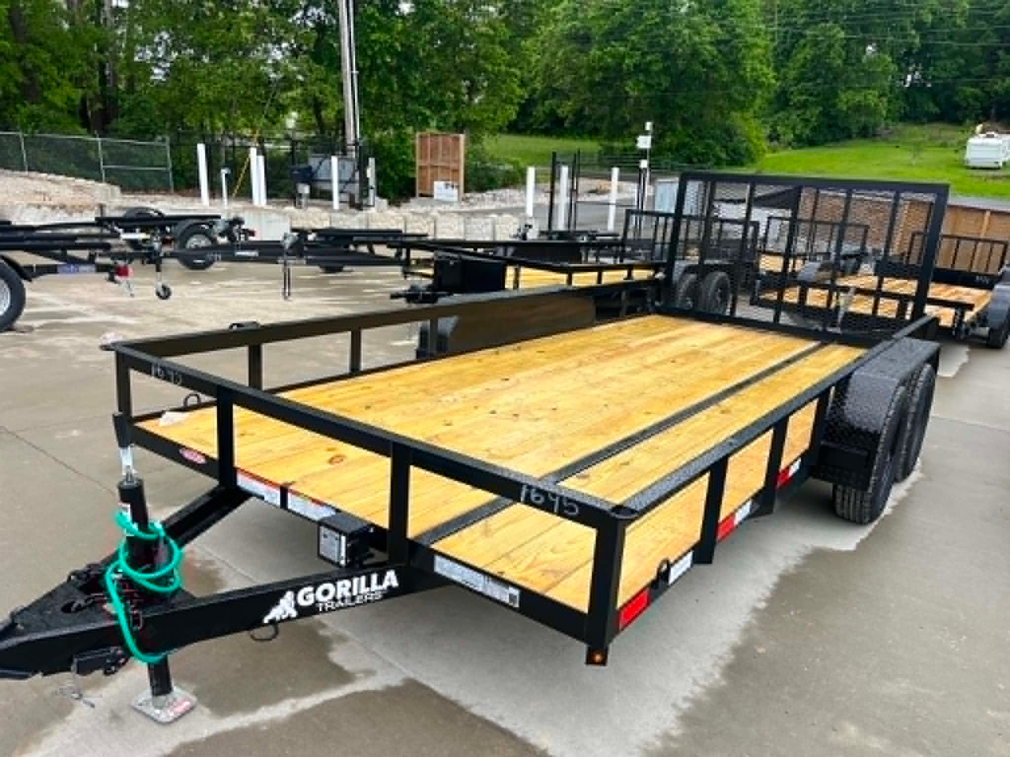 2026 Gorilla 84x16 Utility, Straight Deck, 4' Spring Loaded Gate, 7k GVWR