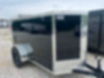 Thumbnail: 2026 Yellowstone 4x8 Cargo, Black/Chrome, 4' Interior, .024 Polycor, 350
