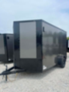 2026 Crew 7x12 Cargo Trailer, Charcoal/Black, 7'Interior,.080 Polycor, 3500 GVWR