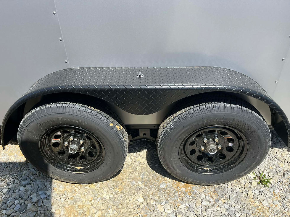 Thumbnail: 2026 Yellowstone 7x16 Cargo, Silver/Black, 6'3" Interior, .080 Polycor, 7k GVWR