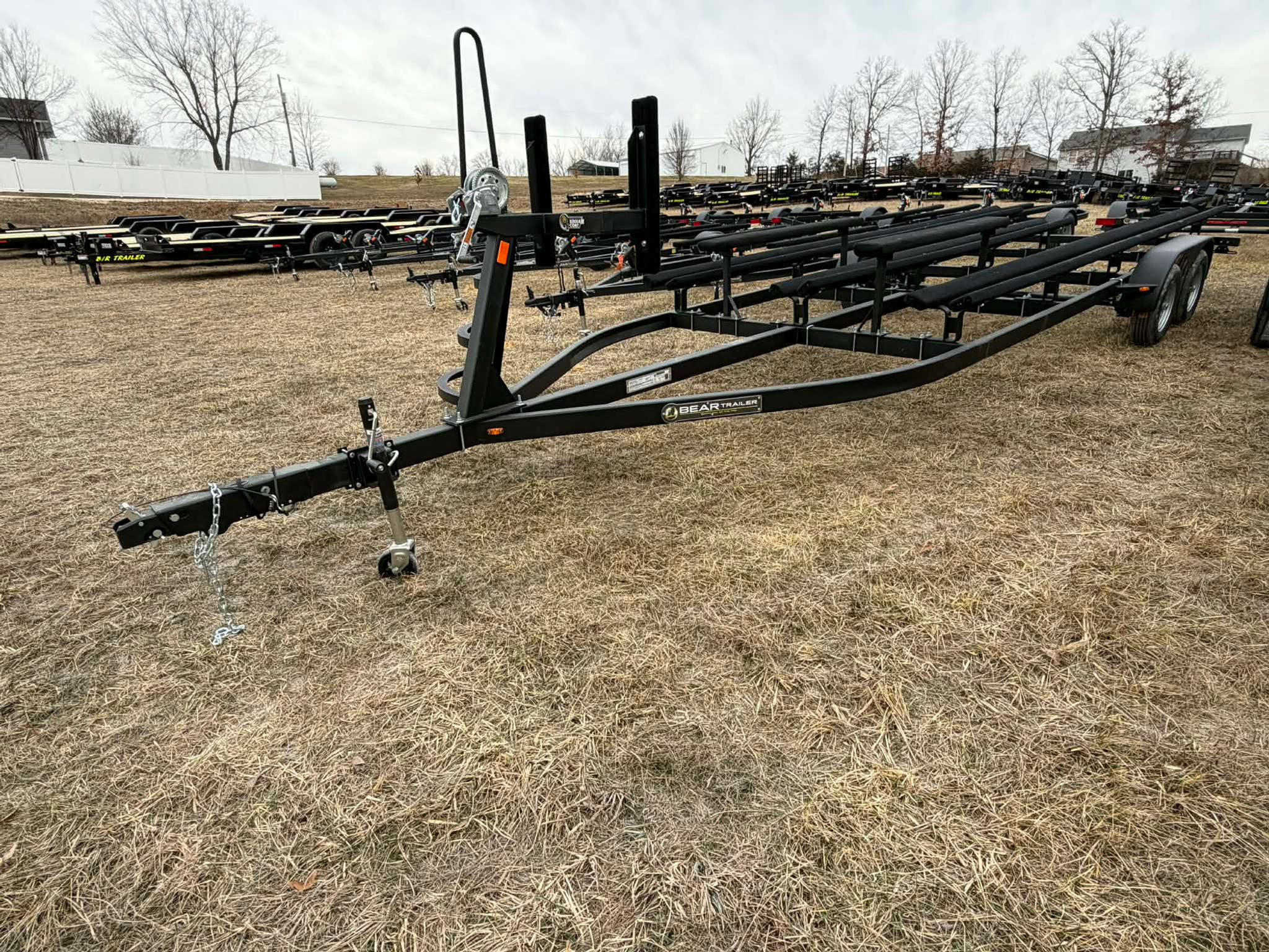 2026 Bear 24' Tritoon Trailer with Load Guides and Brakes