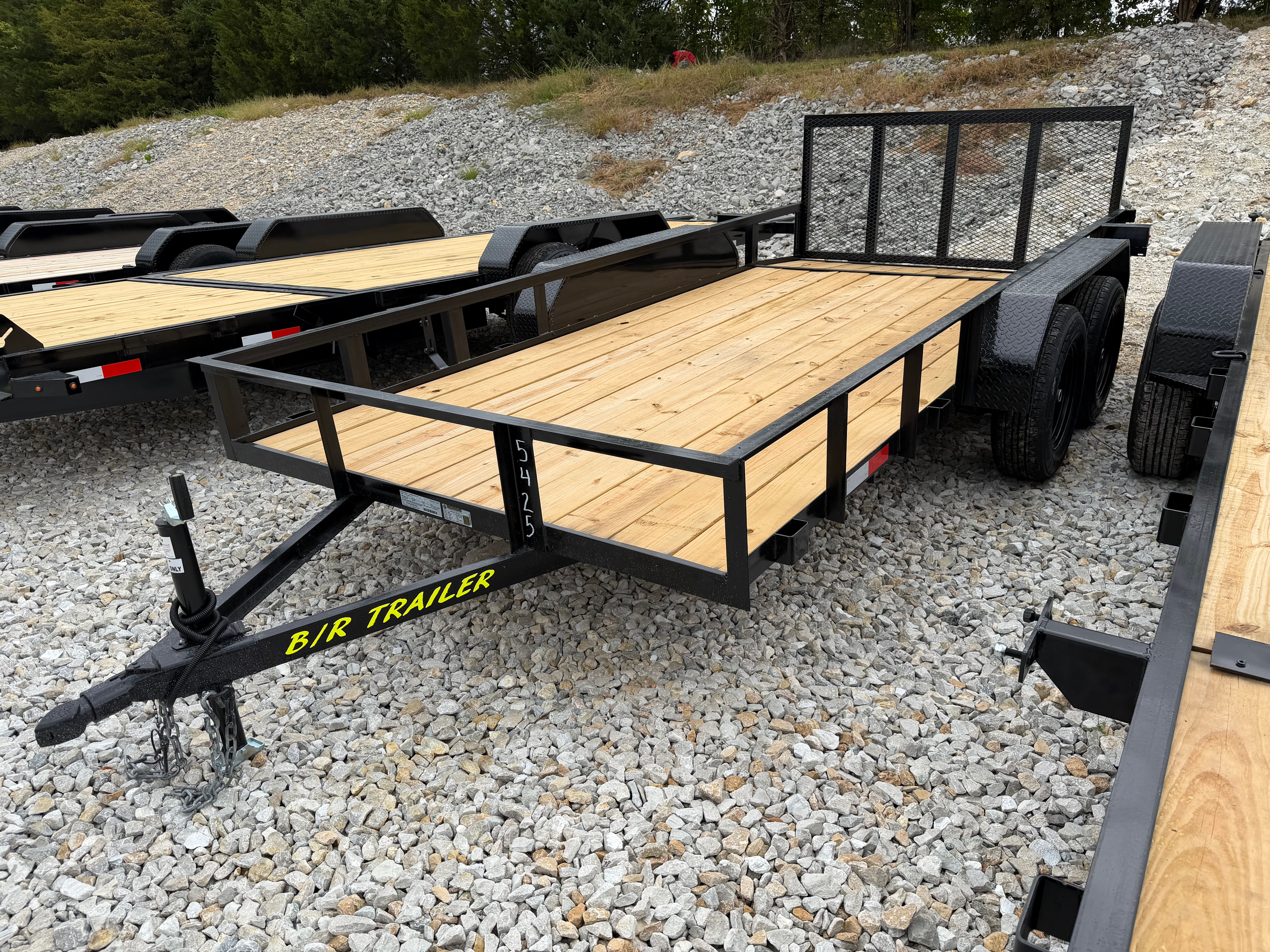 2026 B/R 76x14 ECO Utility, 2' Dovetail, 3' Gate, No Brakes, 7k GVWR