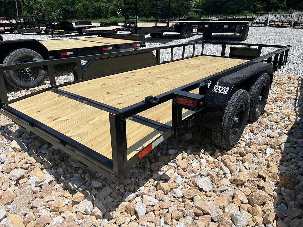 Thumbnail: 2026 B/R 76x16 Utility, 2' Dovetail, Slide In Ramps, Tool Box, 7k GVWR