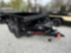 Thumbnail: 2026 SUT Dump Trailer 5x8, 2' Sides, Black, Tarp, NO Ramps, 7k GVWR