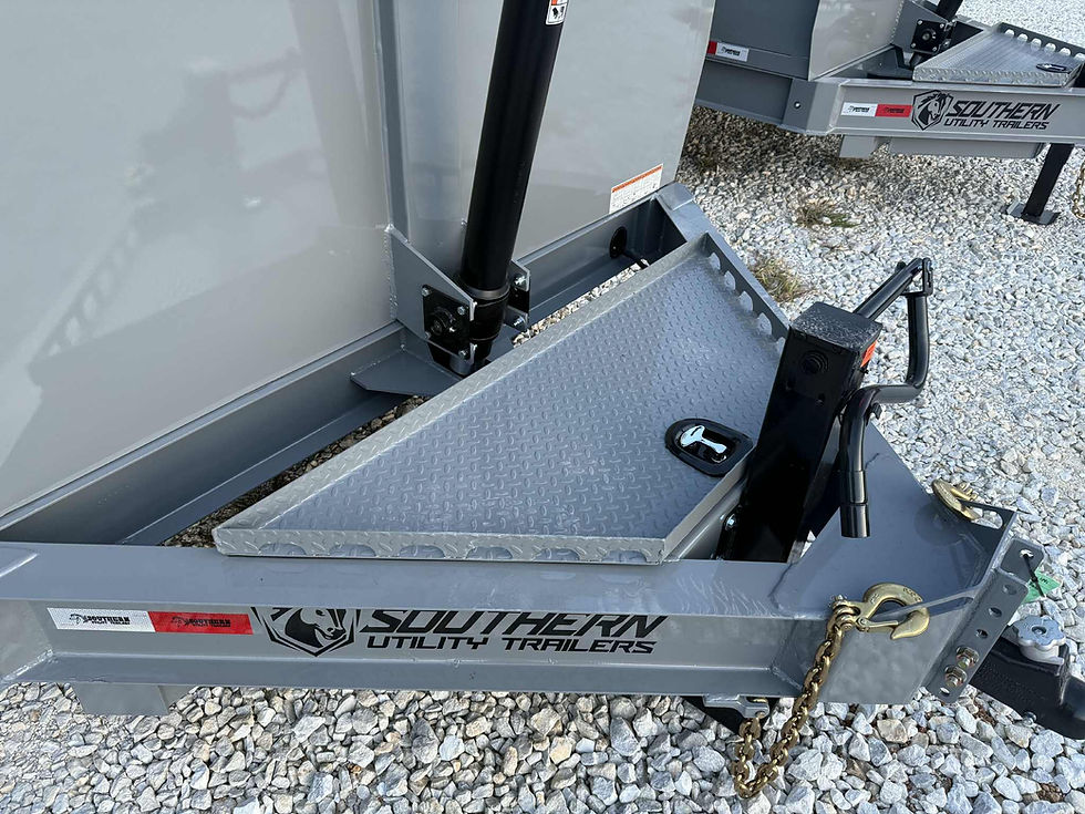 Thumbnail: 2026 SUT 7x16 Dump Trailer, 4' Sides, Telescope Lift, Tarp, Ramps, 14k GVWR