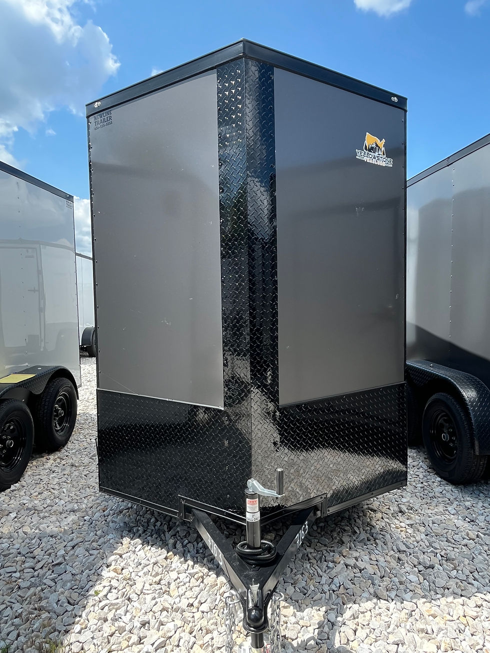 Thumbnail: 2026 Yellowstone 6x10 Cargo, Charcoal/Black, 7'Interior, .080 Polycor, 3500 GVWR