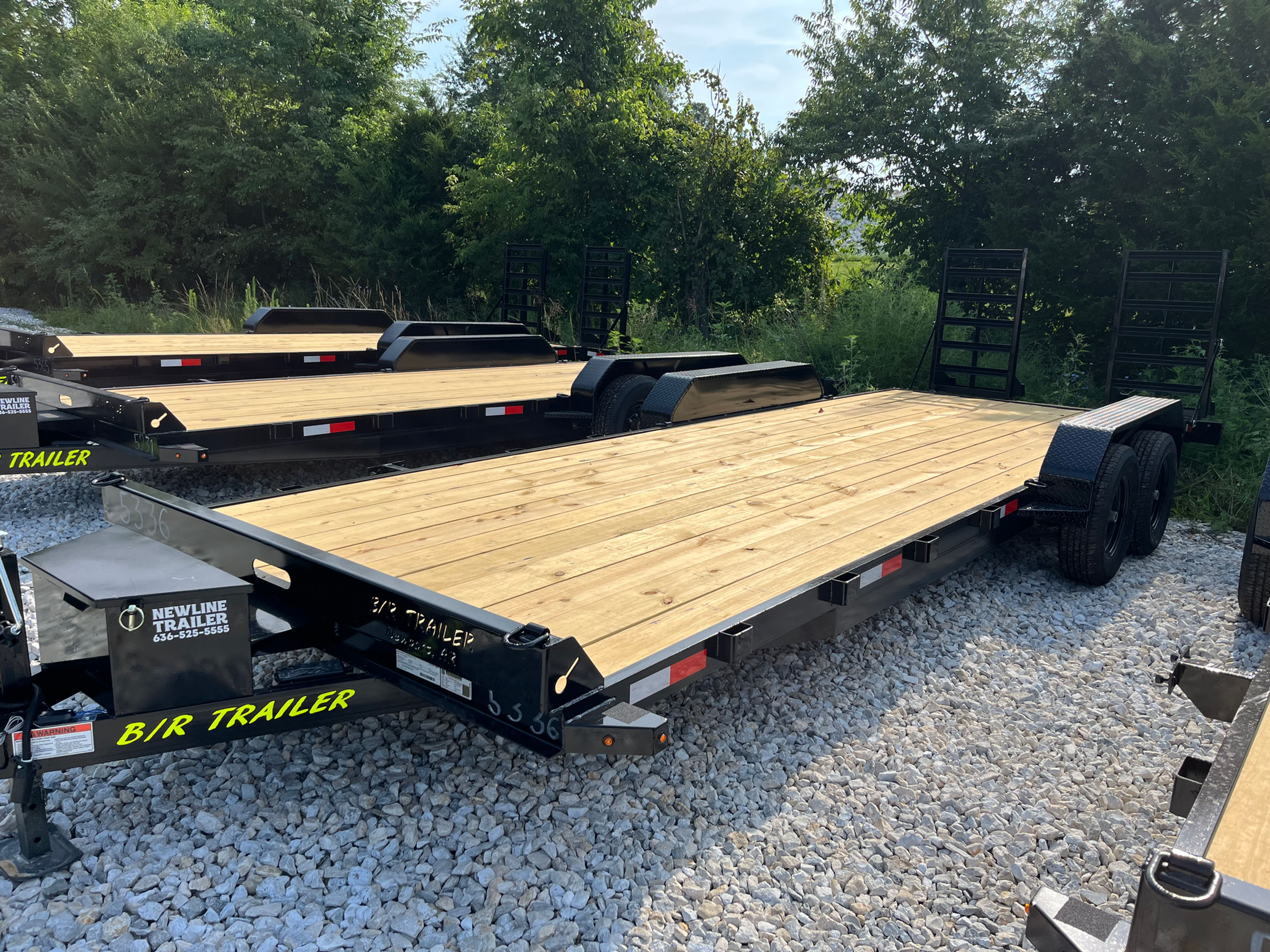 2026 B/R 82x22 Car Hauler, Stand Up Ramps, Tool Box, Winch Plate, 7k GVWR