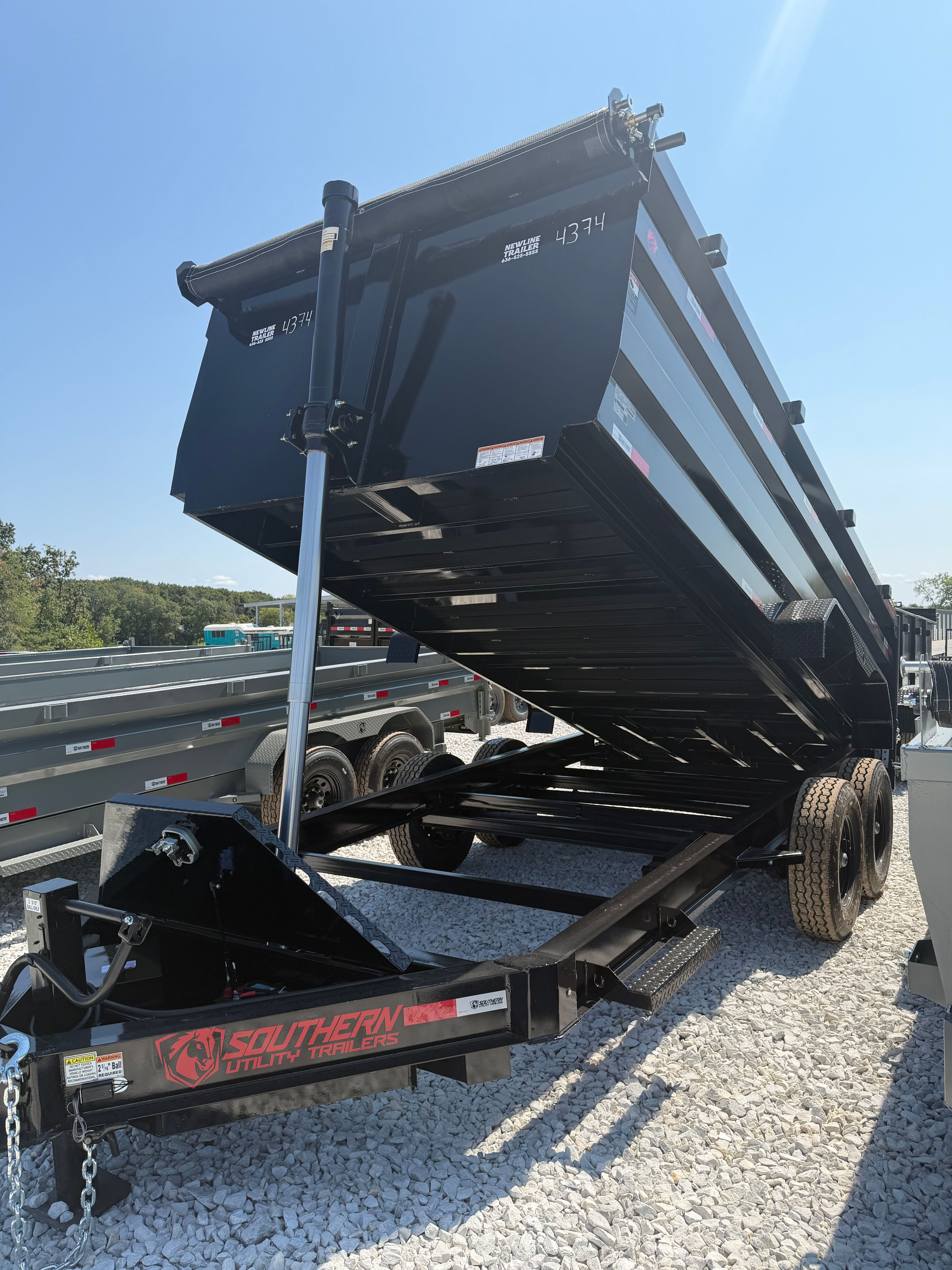 2026 SUT 7x16 Dump, 4' Sides, Telescope Lift, Tarp, Ramps, 14k GVWR