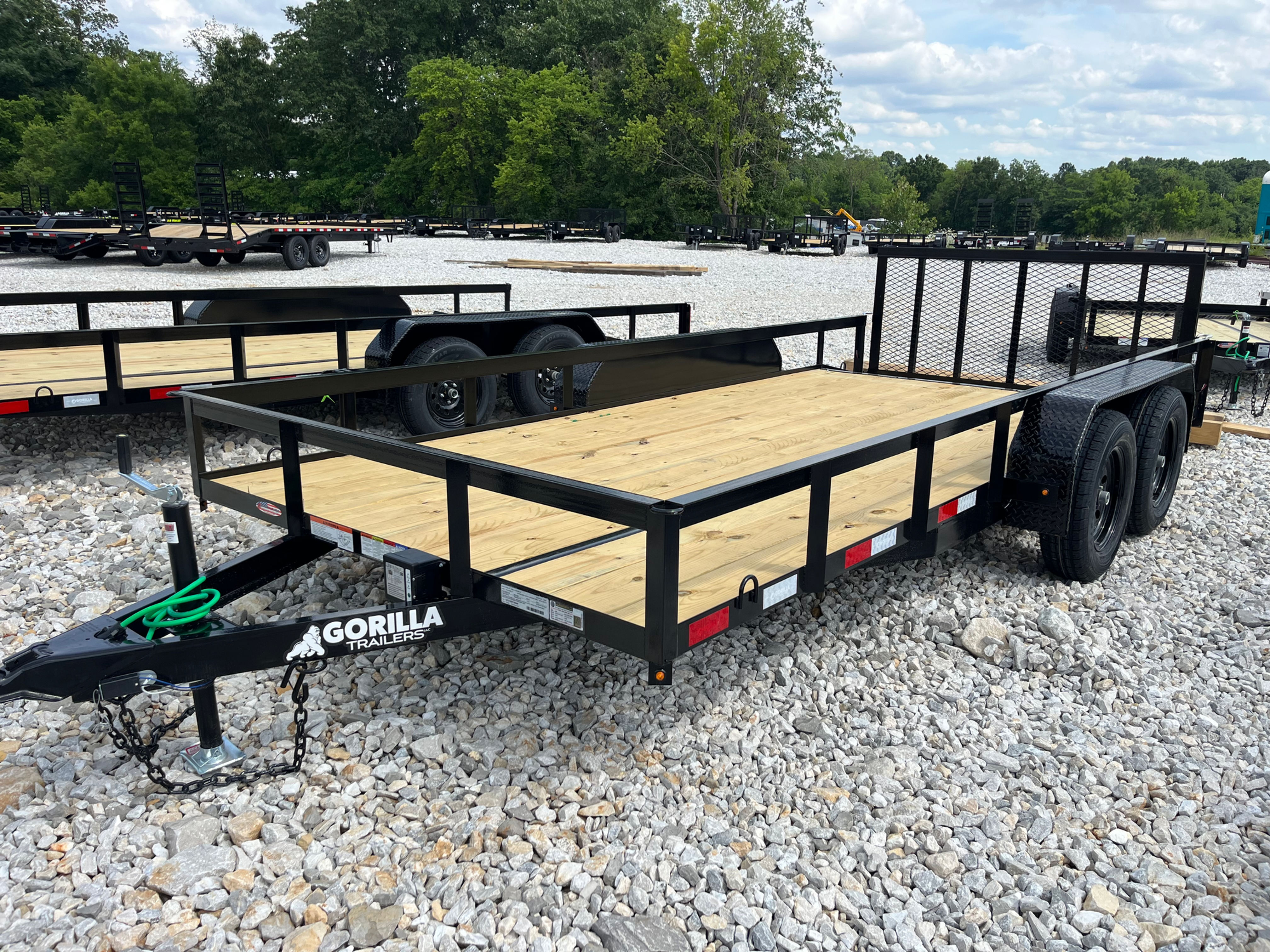 2026 Gorilla 84x16 Utility, Dovetail Design, 3' Spring Loaded Gate, 7k GVWR
