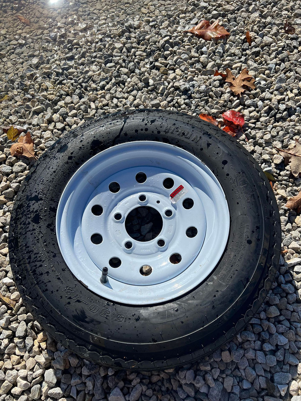 2022 New White 5 Lug Caraway Balanced Radial Tires Newline Trailer
