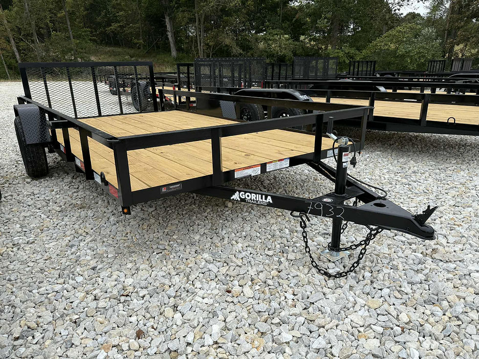 Thumbnail: 2026 Gorilla Utility Trailer 84x14, 3' Gate, Powder Coated Paint, Dexter Axle