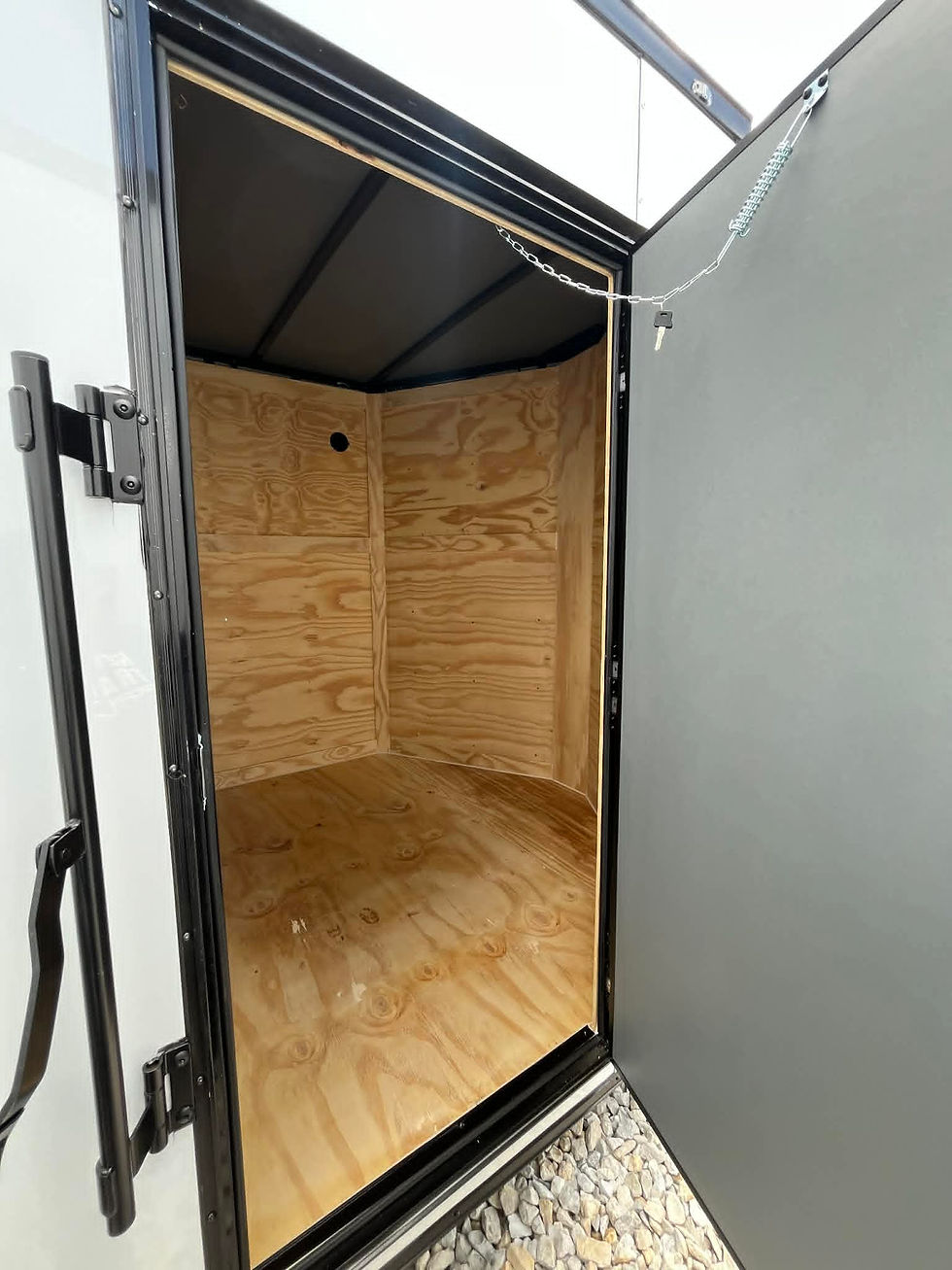 Thumbnail: 2026 Crew 7x12 Cargo, White/Blackout, 7' Interior, .080 Polycor, 3500 GVWR