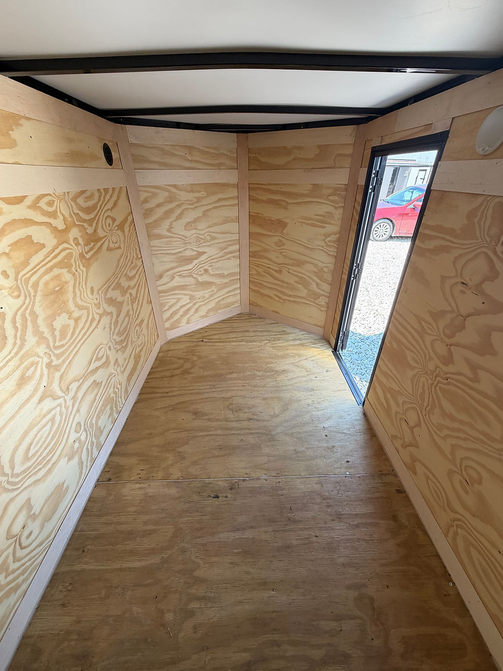 Thumbnail: 2026 Triple R 5x10 Cargo, White/Blackout, 5' Interior, .080 Polycor, 3500 GVWR