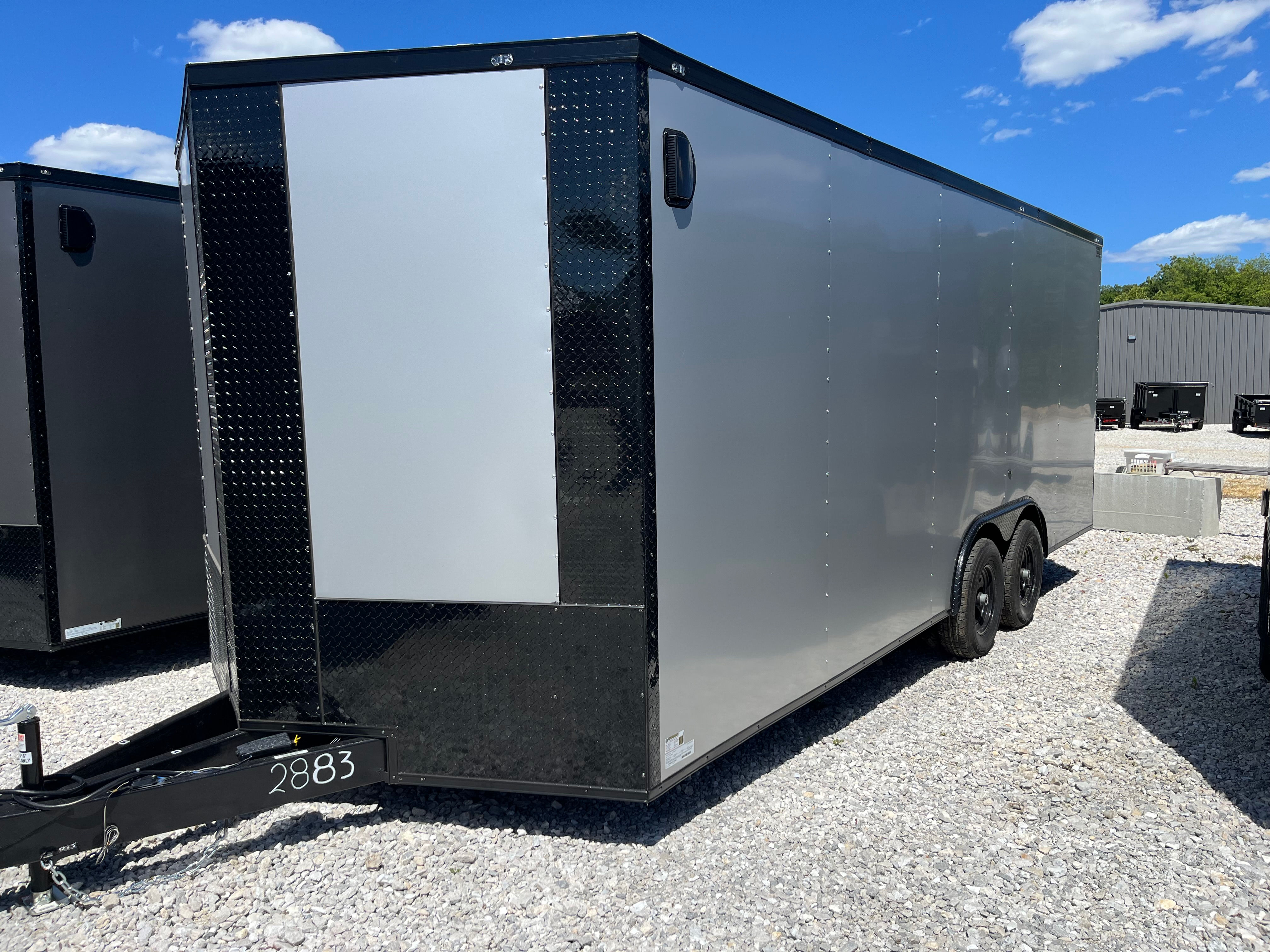 2026 Crew 8.5x20 Cargo, Silver/Blackout, 7' Interior, .080 Polycor, 10k GVWR