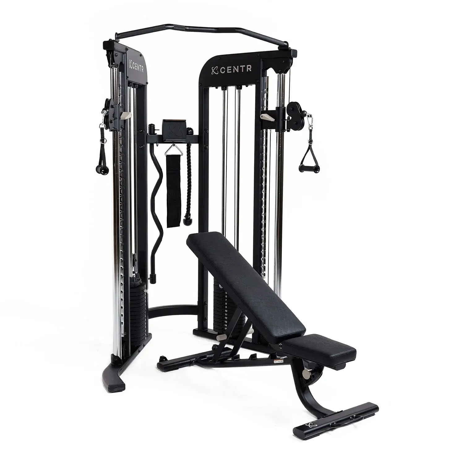 Centr 2 FTX Functional Trainer with Folding Bench and Dual Weight Stack