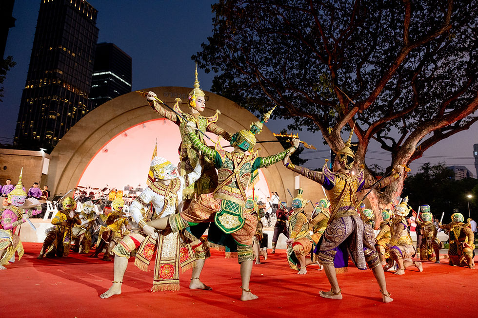Khon and Classical Music Took Center Stage at Lumpini Park in a Free Open-Air Showcase