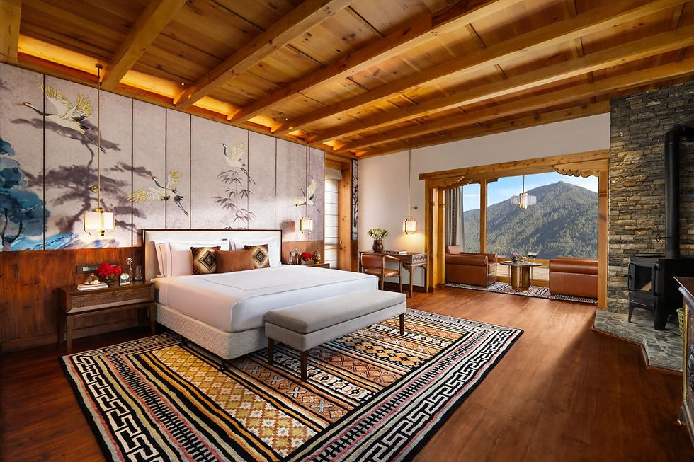 Taj Gangtey Resort & Spa offers a completely different landscape