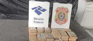 Receita Federal intercepta 58 kg de cocaína em contêiner refrigerado