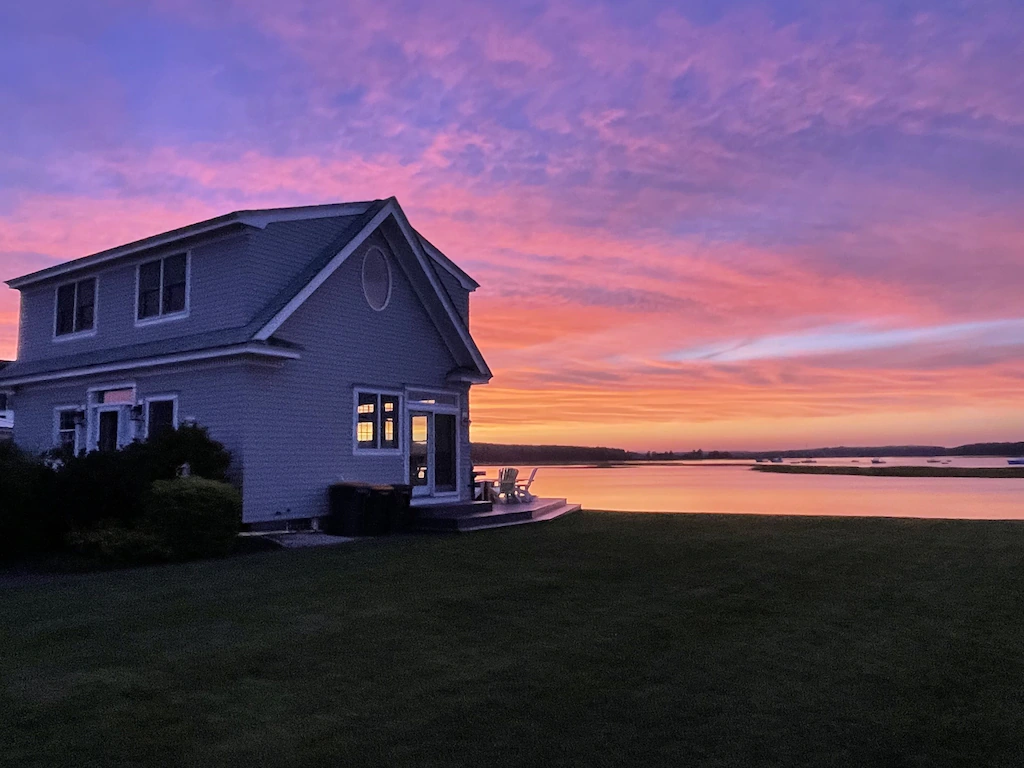 Summerwinds Estate is unique Maine ocean front rental property