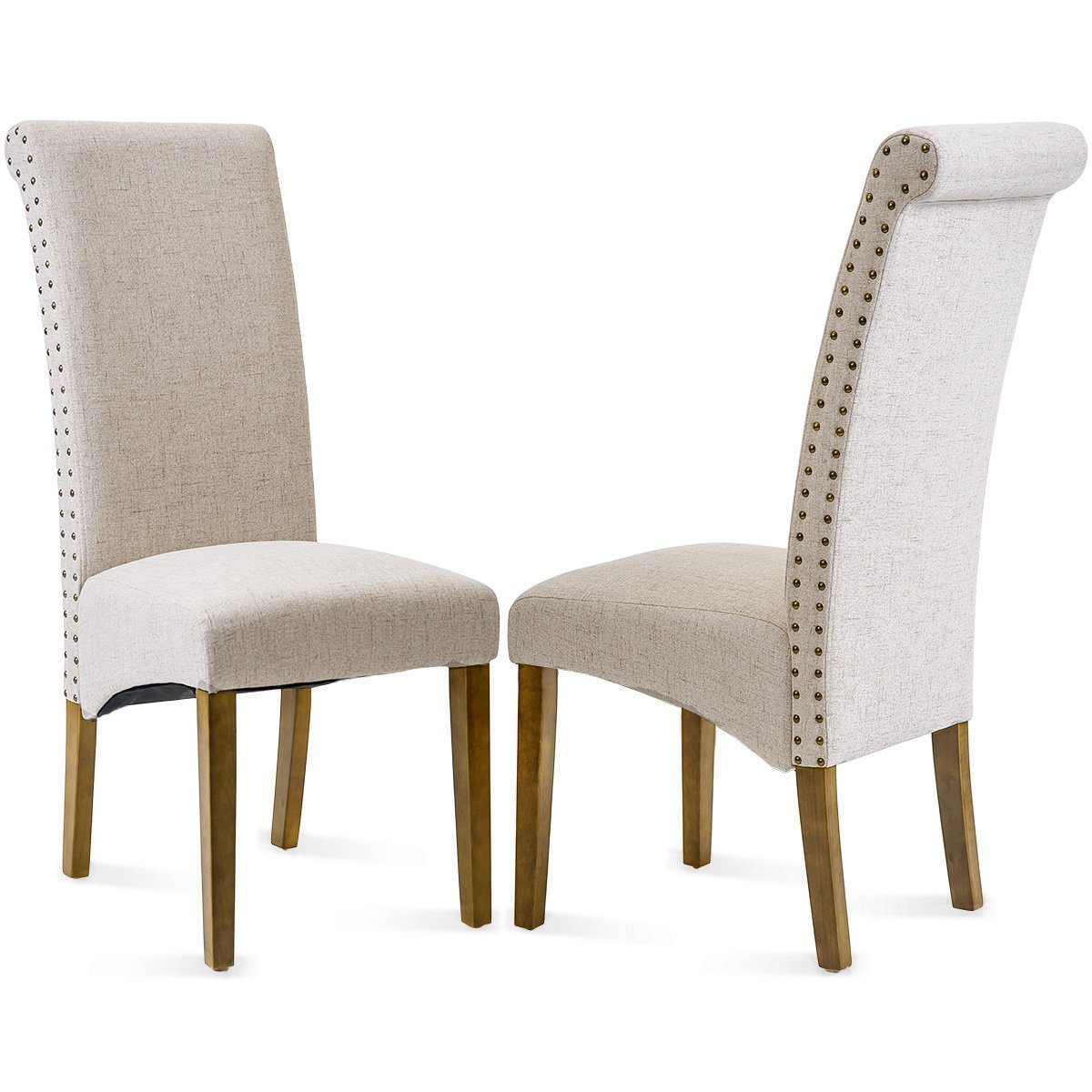 Linen side chairs