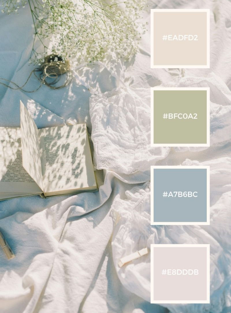 Calming color palette