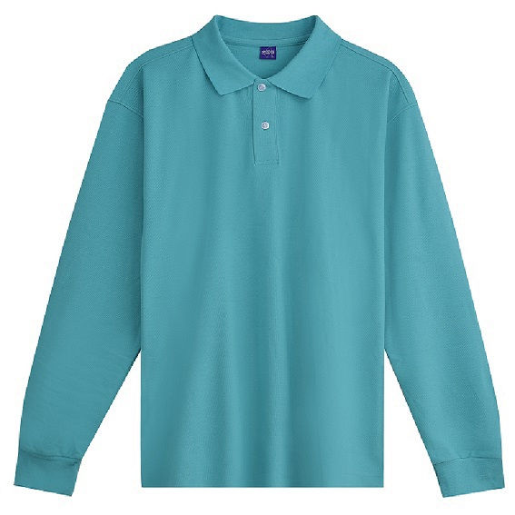 台灣製-CVC網眼長袖POLO衫-