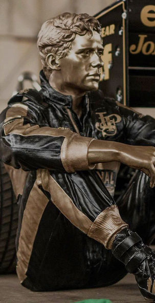 Senna, Seated, JPS, Sculpture, Paul Oz