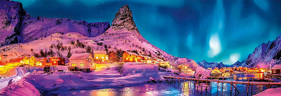Miniatura: Rompecabezas 1000 Piezas Noruega Auroras Boreales