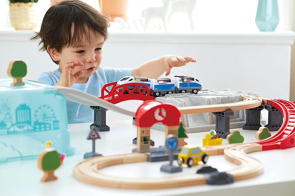 Miniatura: Juego de Construcción Trenes En Madera