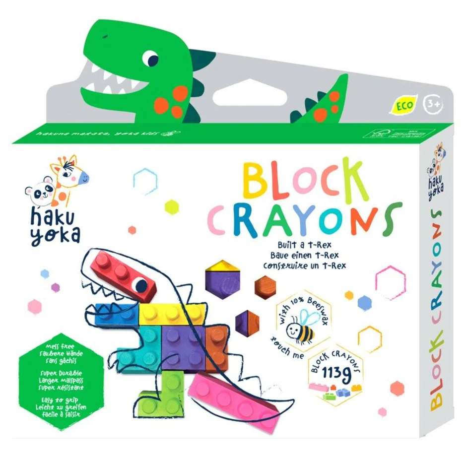 Caja De Crayones Ecologicos T Rex