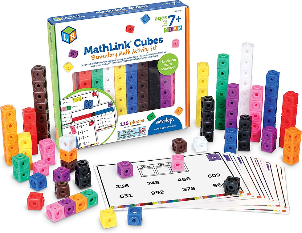 Juego Matemático Cubos de Construcción Para Niños