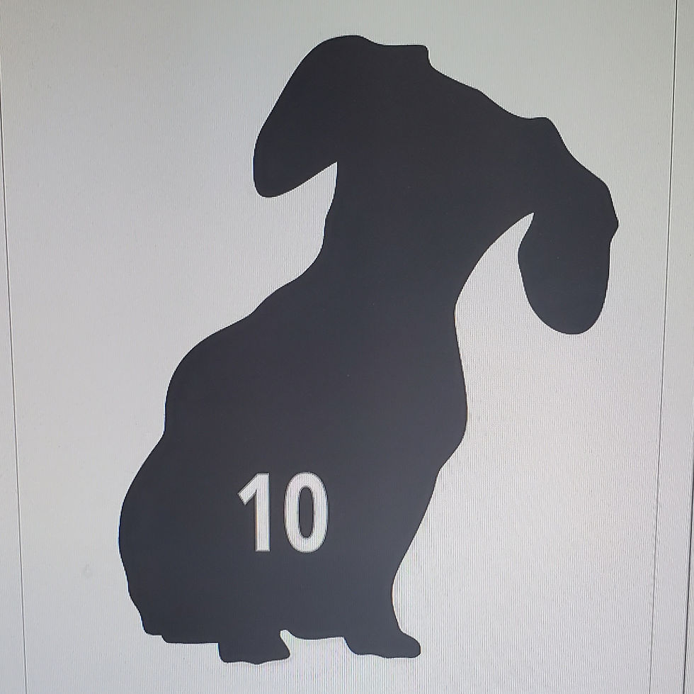 Miniature : Épitaphe personnalisée pour chien 12''