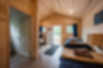 Family style cabin with four beds